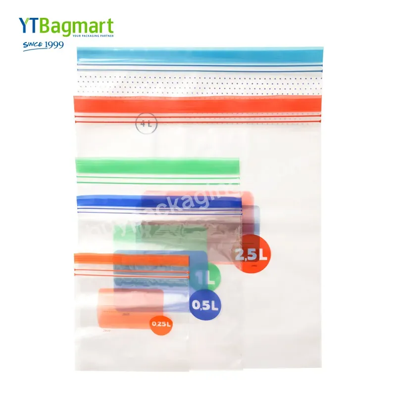 Bagmart Food Storage Bags Ldpe Transparent Reusable Smell Proof Factory Price Double Zipper Plastic Zip Lock Bag - Buy Plastic Zip Lock Bag,Pe Plastic Bag,Resealable Ziplock Bags.