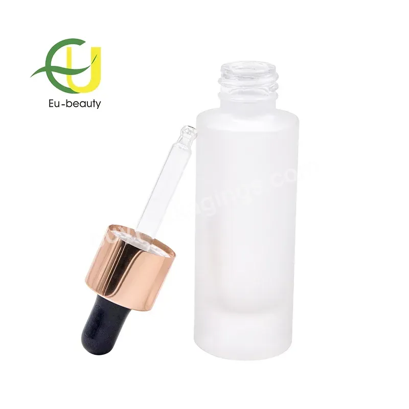 Frosting Amber Glass Dropper Bottles Customized Essential Oil Dropper Bottle For Cosmetic Packaging - Buy Frosting Amber Glass Dropper Bottles,Silicone Bulb Dropper,Essential Oil Glass Dropper Bottle.