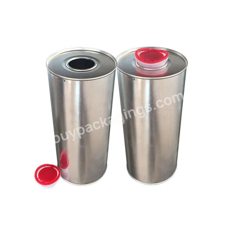1 Liter Round Empty Engine Oil Tin Can From Tin Can Manufacturer - Buy 1 Liter Tin Can,Engine Oil Can,Round Tin Can.