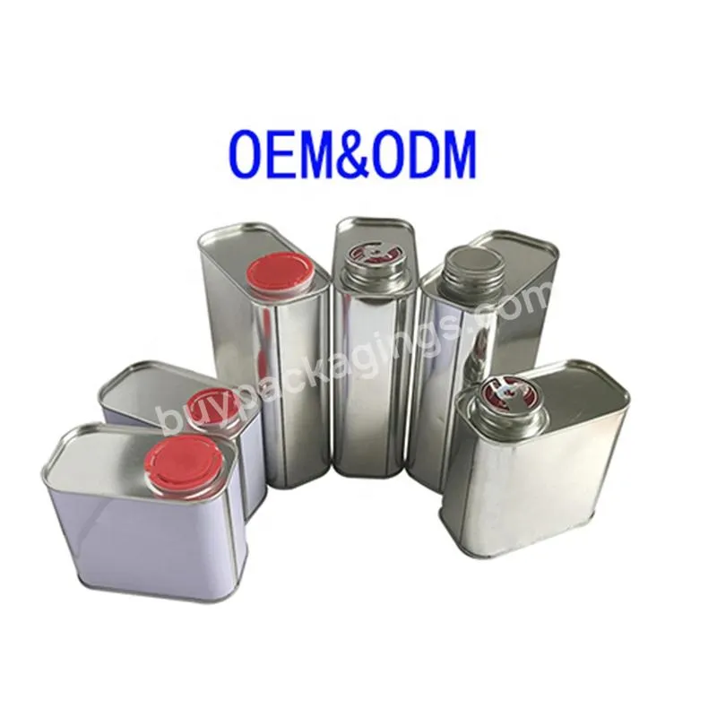 1liter-20 Liter Square Motor Oil Tin Can With Metal Screw Top Lids