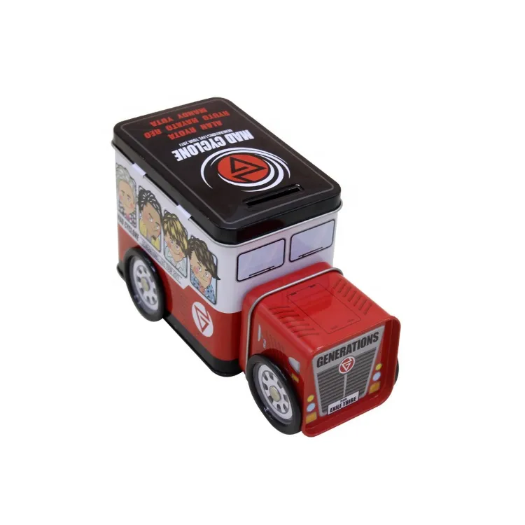 20 Years Factory baby favorite special toy-car shape tin box coin saving tin boxes for candy sweets chocolate