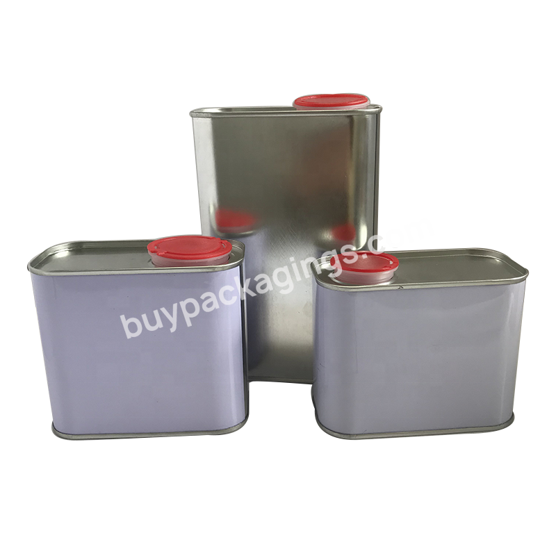 200ml-1l F-style Square Rectangular Metal Jerry Tin Container Can For Glue/engine Oil/solvent/paint Packaging - Buy Rectangular Tin Can,Square Tin Cans Packaging,Jerry Can.