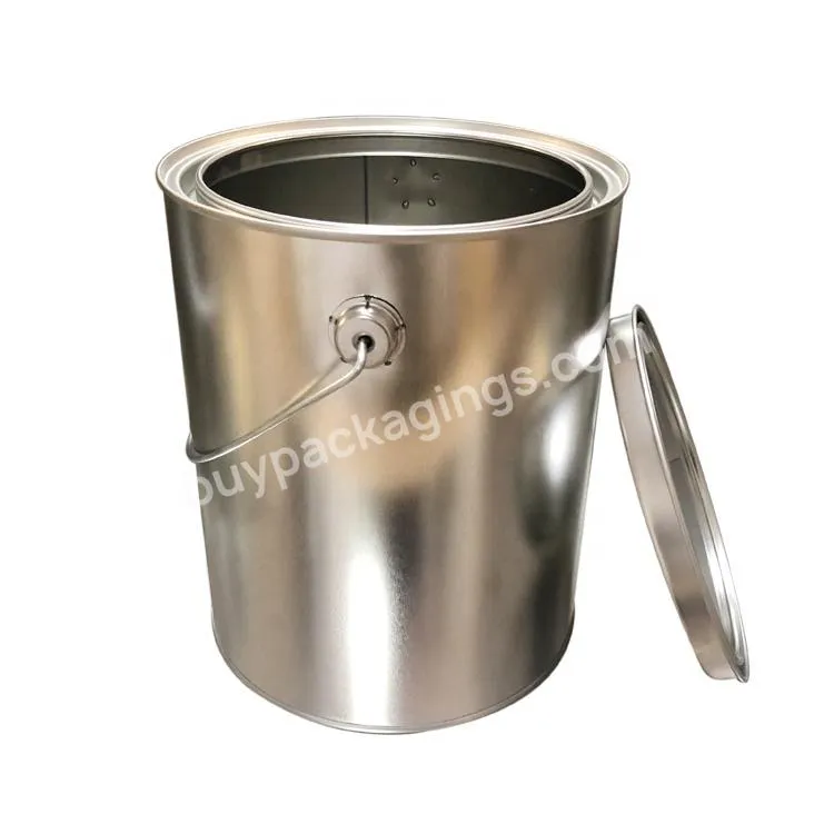 3.7 Liter Metal Gallon Tin Can With Handle For Paint Packaging - Buy 3.7 Liter Can For Paint,Gallon Paint Can,Gallon Can.