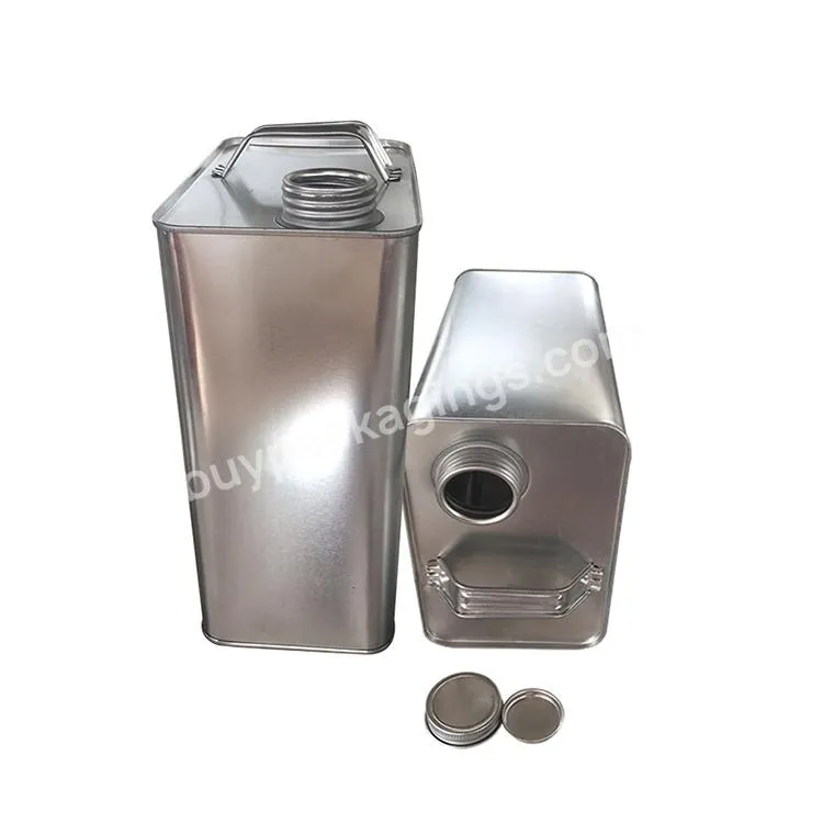 4l Square Tin Can With Screw Top Metal Lids For Industrial Grade Oil Packaging - Buy 4l Square Tin Can,Industrial Grade Oil Packaging Square Tin Can,Tin Can With Screw Top Metal Lids.