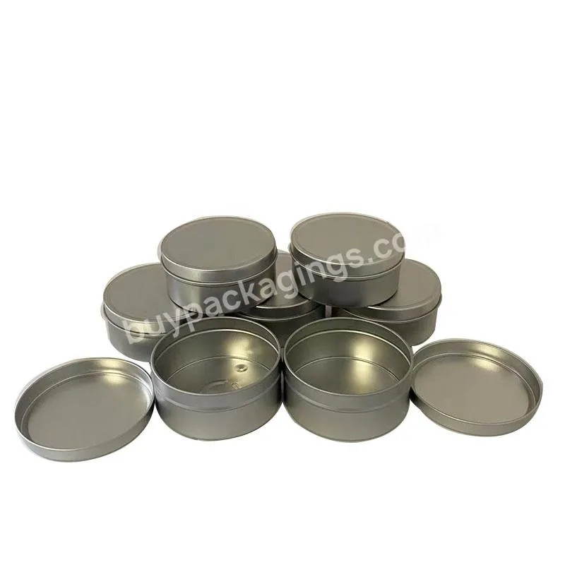 4oz Empty Small Round Metal Tin Packaging Container With Lid For Chafeng Fuel Alcohol Packaging - Buy Alcohol Can,Empty Tin Can For Alcohol,Metal Tin Packaging Container.