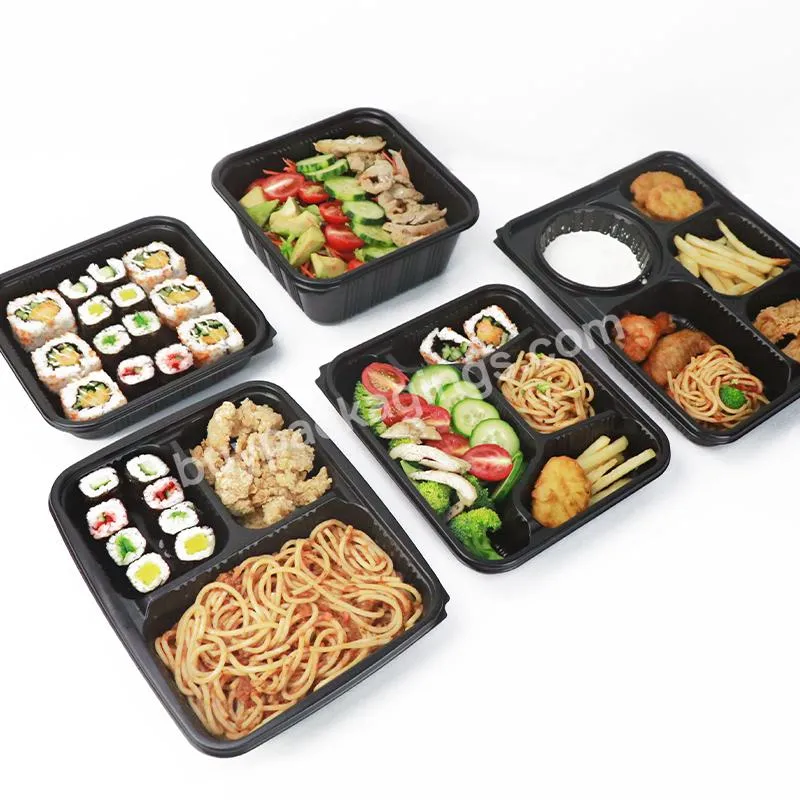 5 Compartment Stainless Clamshell Aluminium Lunch Box Disposable Paper Storage Food Container With Lid - Buy Lunch Tin Boxes,Container For Food,Bento Lunch Box.