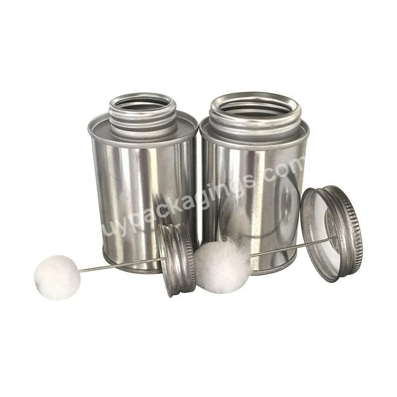 60 118 237 473 947ml Metal Round Tinplate Adhesive Can With Dauber Tin Cans For Cake - Buy Tin Cans For Cake,Metal Round Tin Cans For Cake,Tinplate Adhesive Can.