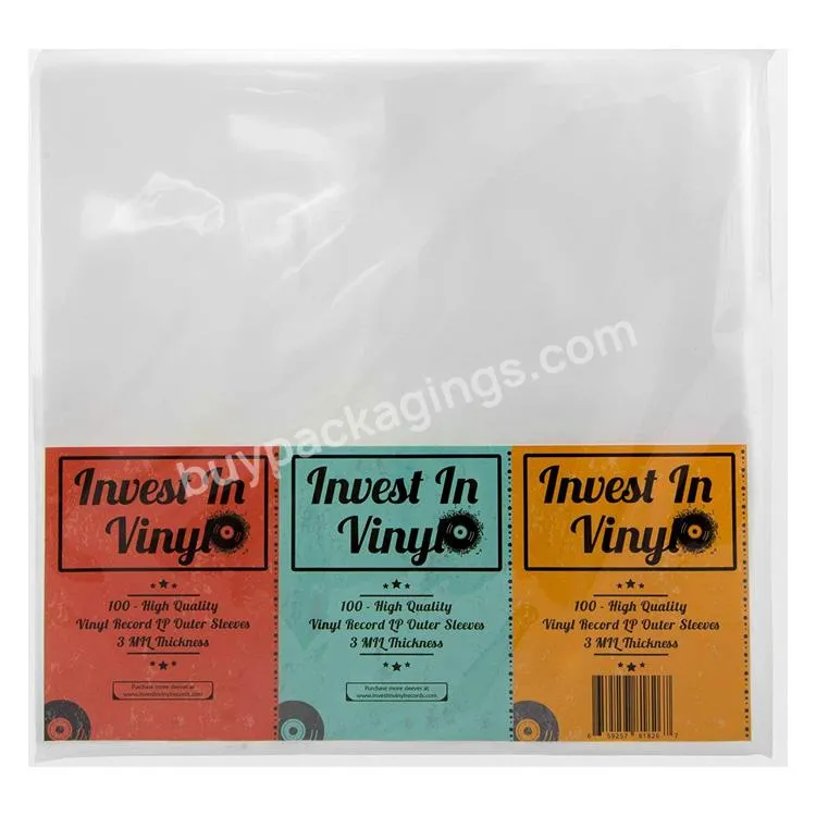 7 Inch 12inch Clear Plastic Lp Vinyl Record Inner Outer Protection Sleeves - Buy Clear Plastic Vinyl Record Inner Sleeves,Record Protection Sleeves,Lp Vinyl Record Sleeves Outer 7 Inch.
