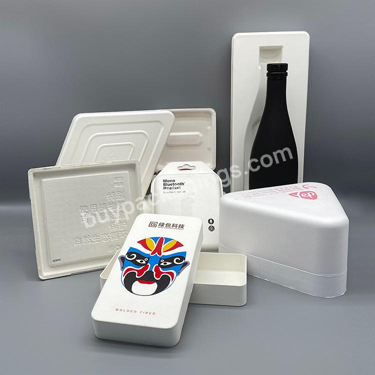 Biodegrad Wine Cosmetics Electronics Skincare Products Molded Paper Tray Pulp Packaging - Buy Biodegrad Tray Pulp,Molded Paper Pulp Packaging Products,Tray Pulp Packaging.