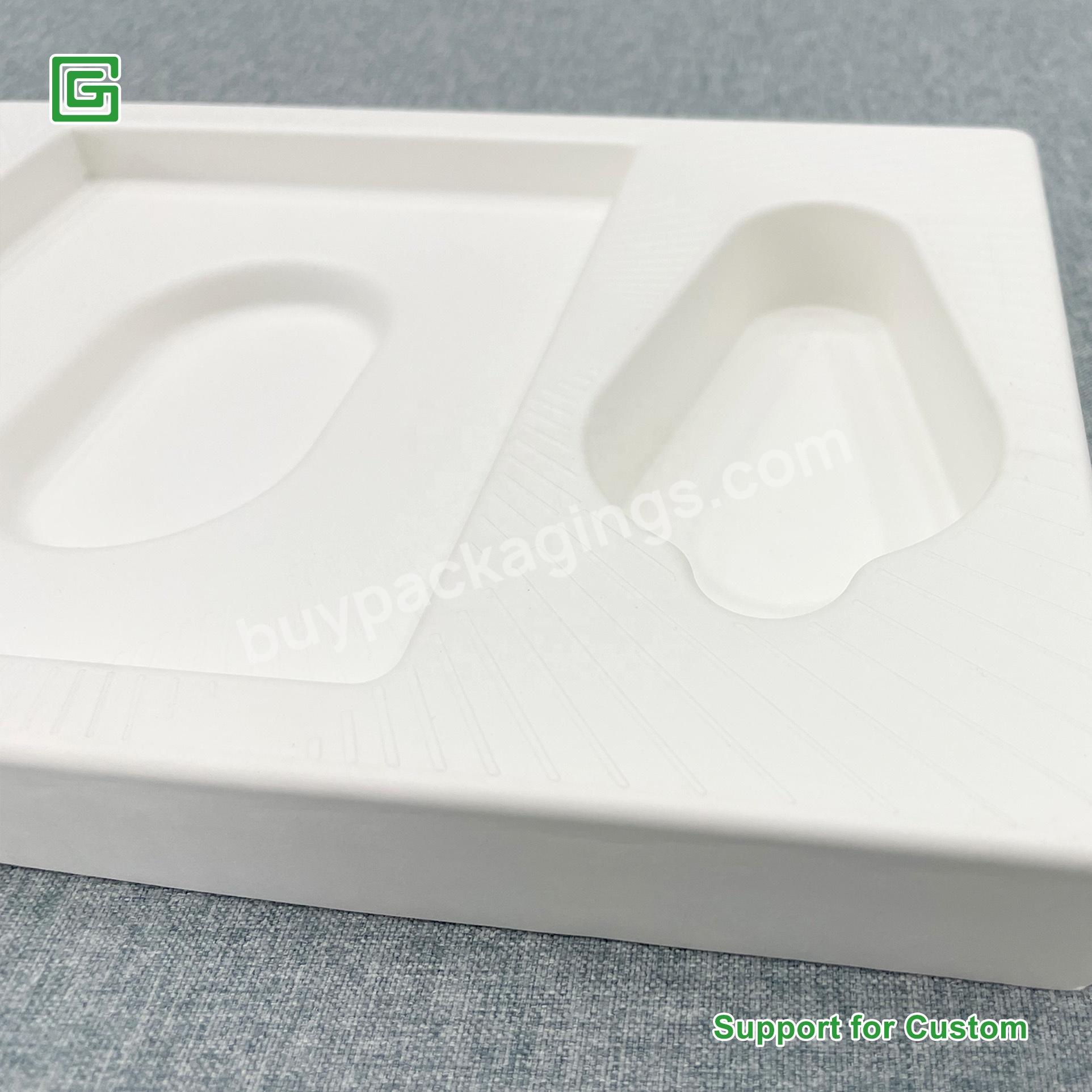 Biodegradable Custom Luxury Electronics Paper Molded Pulp Inner Tray Packaging - Buy Recycled Wholesale Custom Square Foil Stamping Molded Paper Fiber Box Packaging,Biodegradable Custom Logo Tea Products Paper Molded Pulp Inner Tray Holder Packaging,