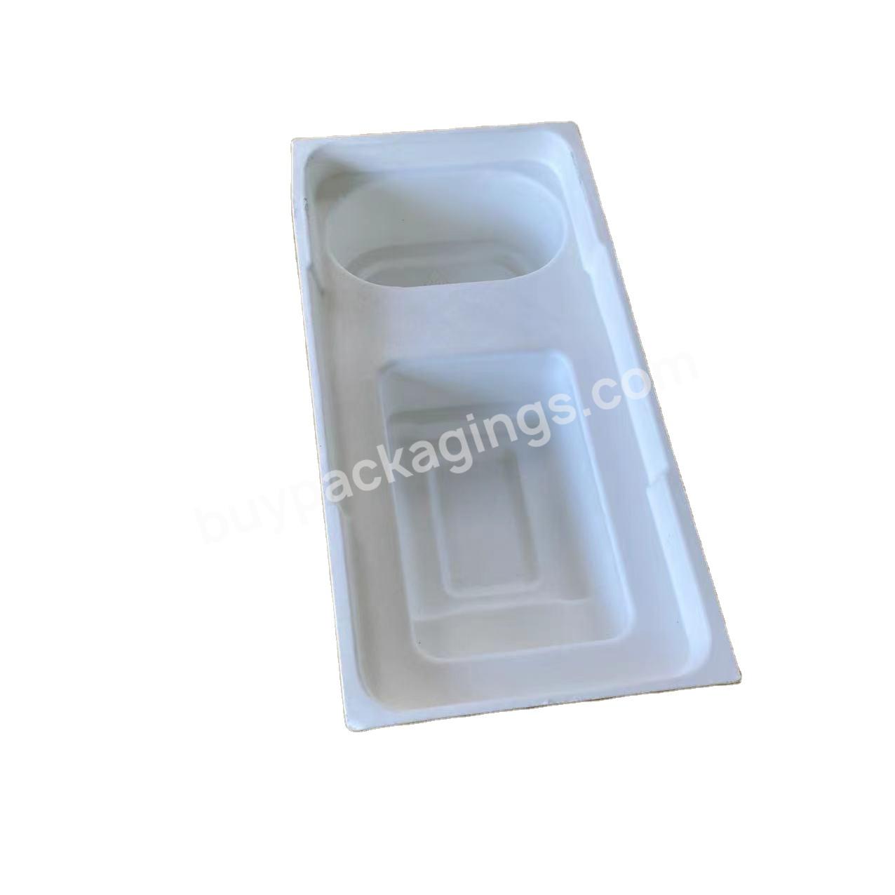 Biodegradable Paper Bagasse Material Custom Logo Printed Paper Molded Pulp Insert Tray With Free Design - Buy Electronic Pulp Packaging,Custom Colour Paper Pulp Mould Package Tray,Custom Biodegradable Recycled Molded Packaging Paper Pulp Tray.