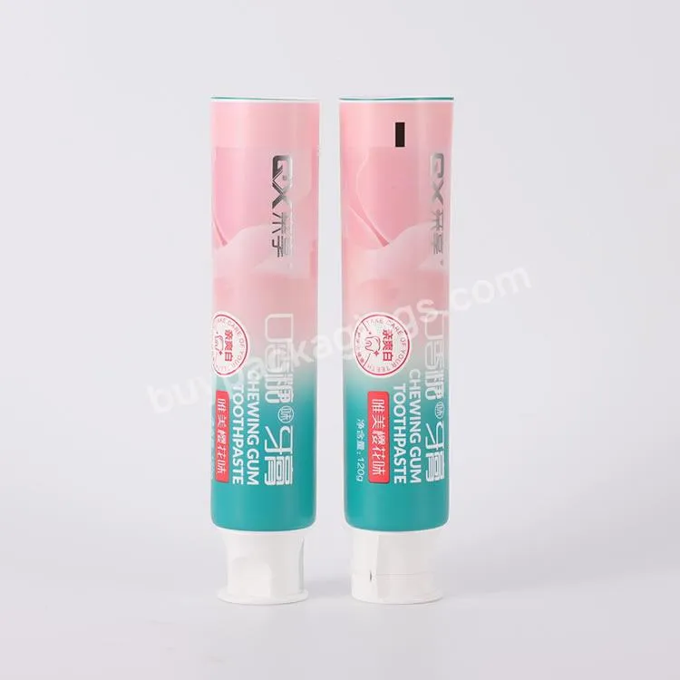 Biodegradable Pe Packaging Soft Hand Cream Toothpaste Squeeze Aluminum Plastic Cosmetic Plastic Tube Laminate Tube