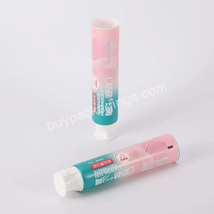 Biodegradable Pe Packaging Soft Hand Cream Toothpaste Squeeze Aluminum Plastic Cosmetic Plastic Tube Laminate Tube