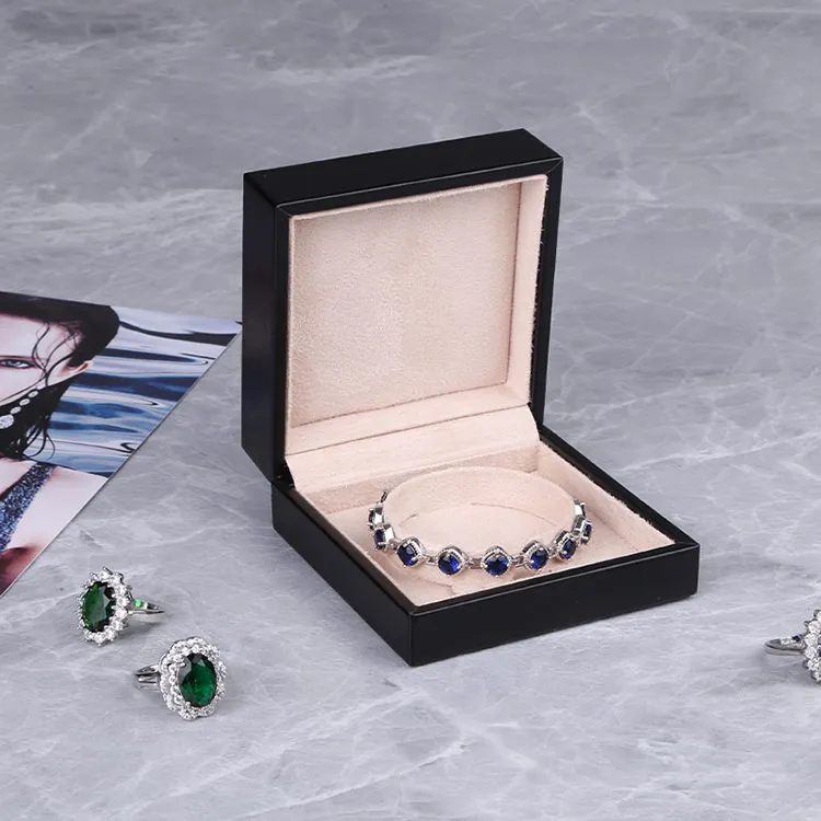 Boyang Wholesale Luxury Custom Logo Gift Black Jewelry Bangle Bracelet Box Packaging
