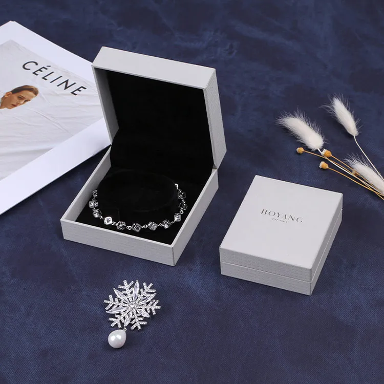 Boyang Wholesale Rectangle Custom Logo Cardboard Gift Jewellery Bangle Bracelet Packaging Box