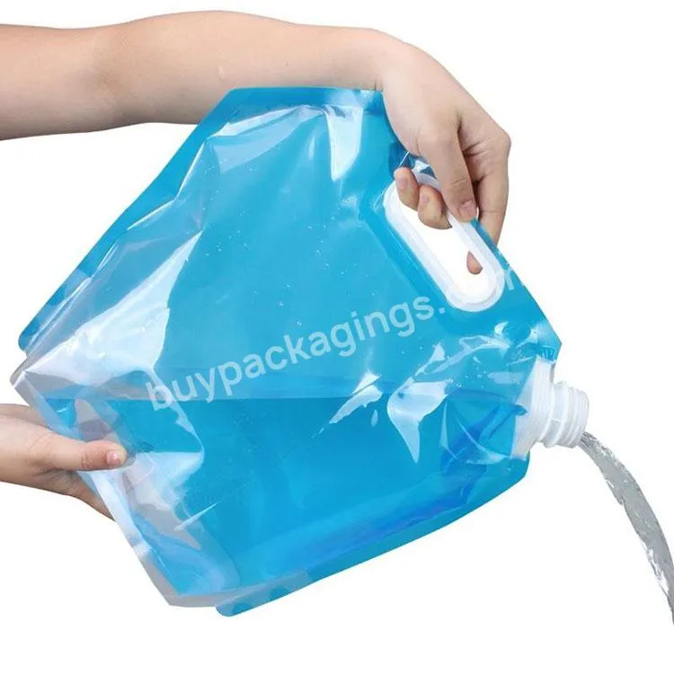 Camping Foldable Portable Water Carrier Bag Stand Up Emergency Water Bag - Buy Foldable Water Proof Travel Bags Gallon Storage Plastic Foldable Portable Hiking Ldpe Collapsible Water Bag,Foldable Portable Water Carrier Bag Stand Up Emergency Water Ba