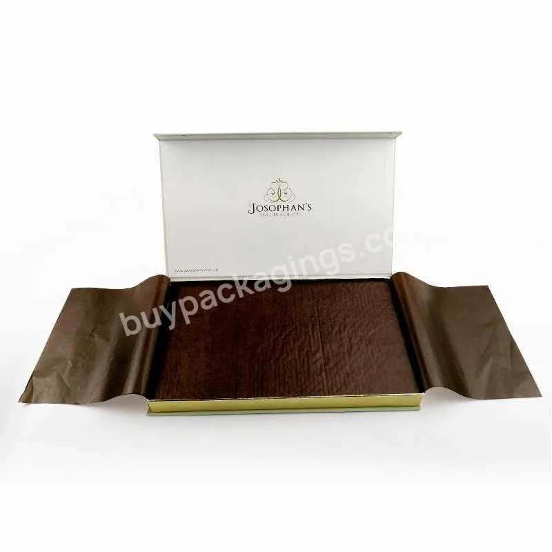 Cardboard Packaging Box Chocolate with Blister Insert and Tissue Paper