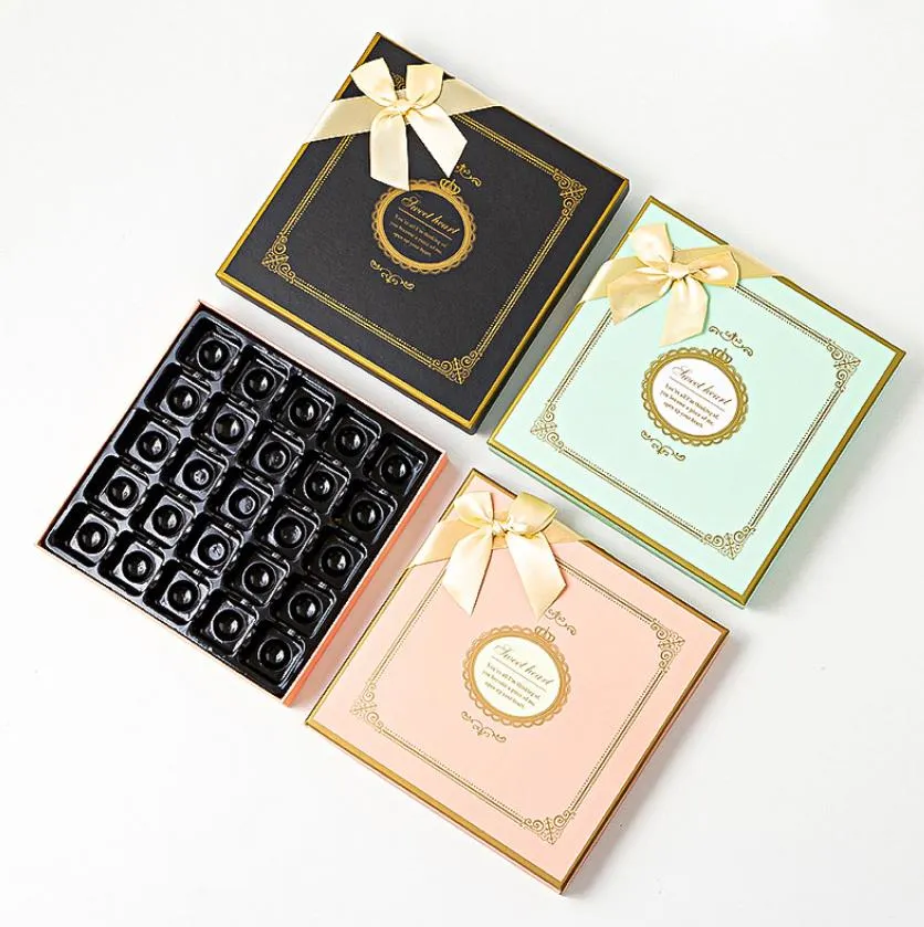 Cheaper luxury 25 pieces empty chocolate truffle boxes