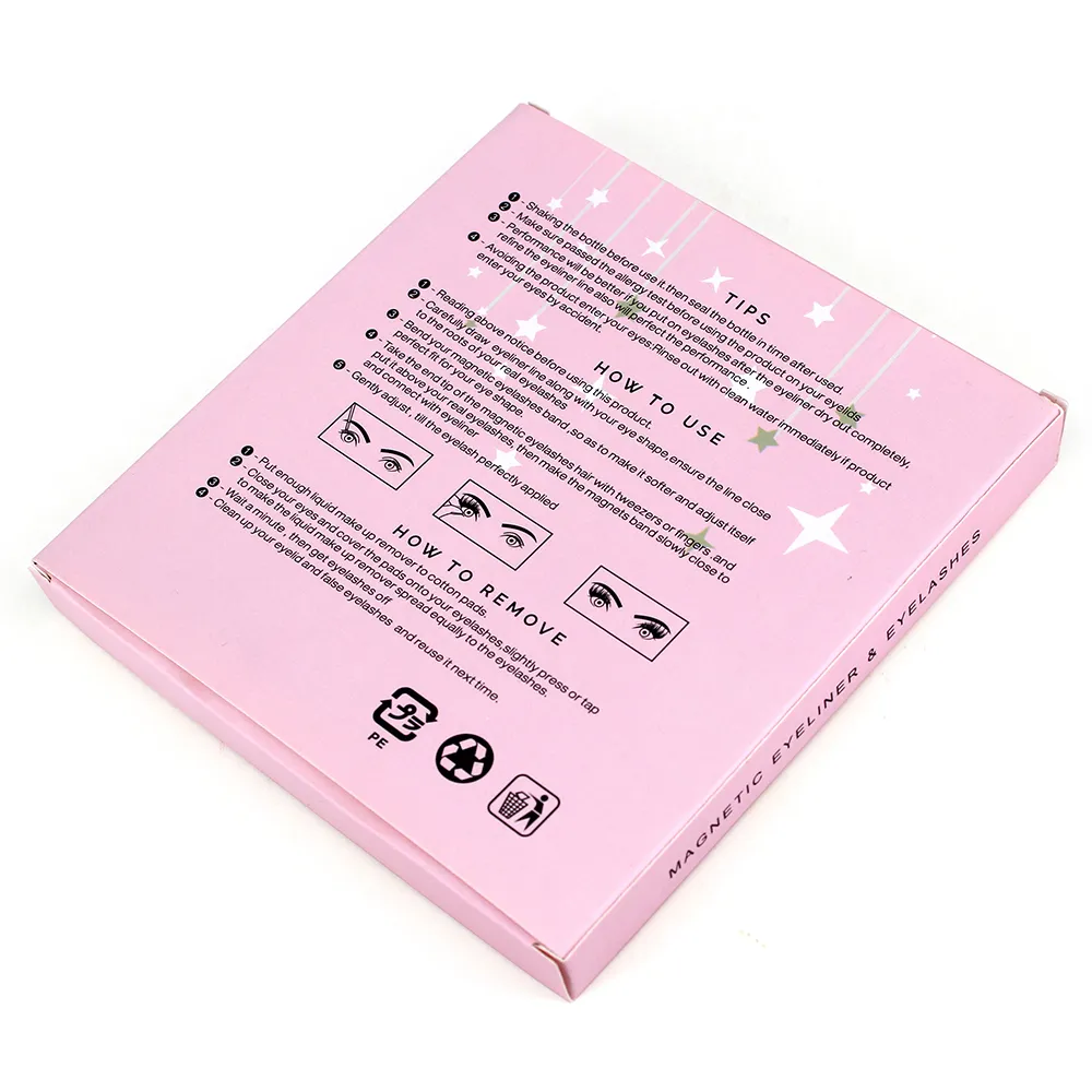 China Manufacture Custom Design Paper Box Eyelash Packaging Sleeve