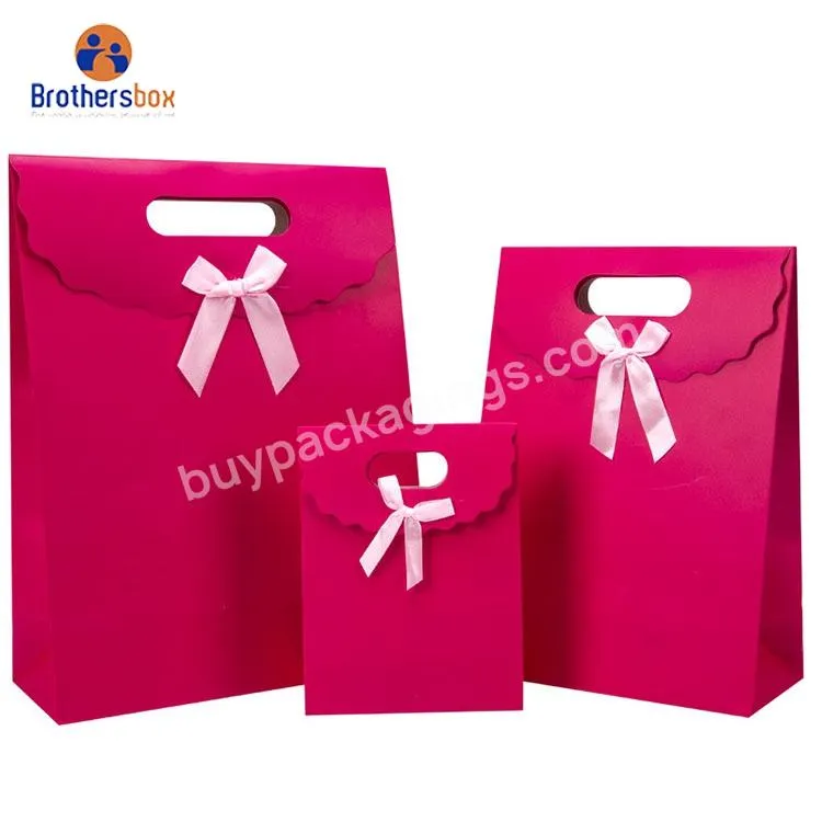china supplier Accept Customised Logo Gift Carry Paper Shopping Bags kraft paper bag with handle