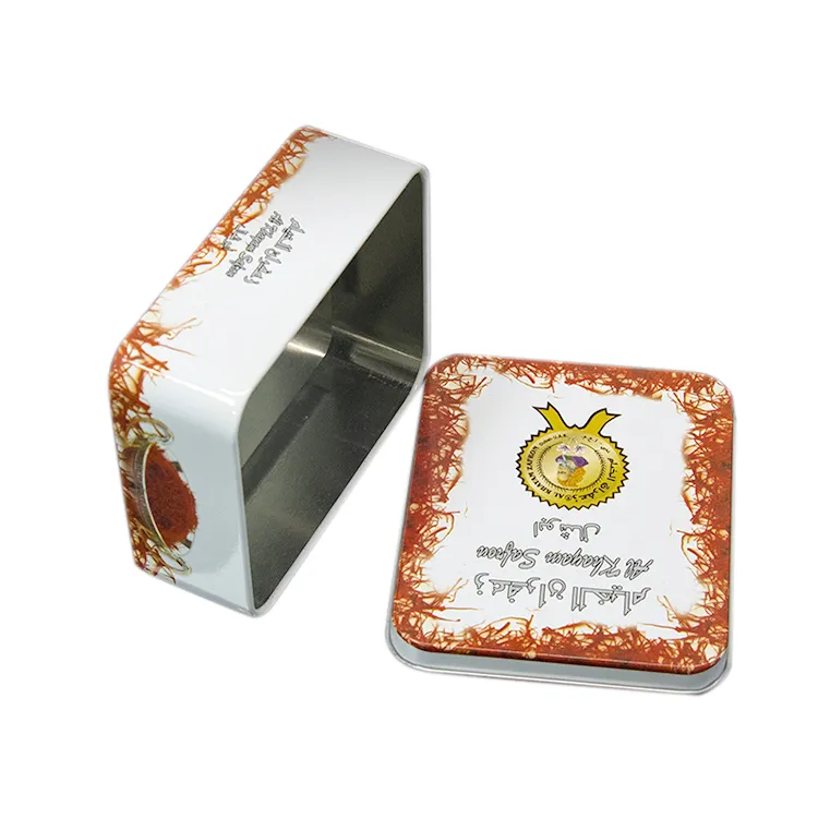 Chinese Factory Hot Sale OEM High Quality Christmas Cookie Square Tin Box
