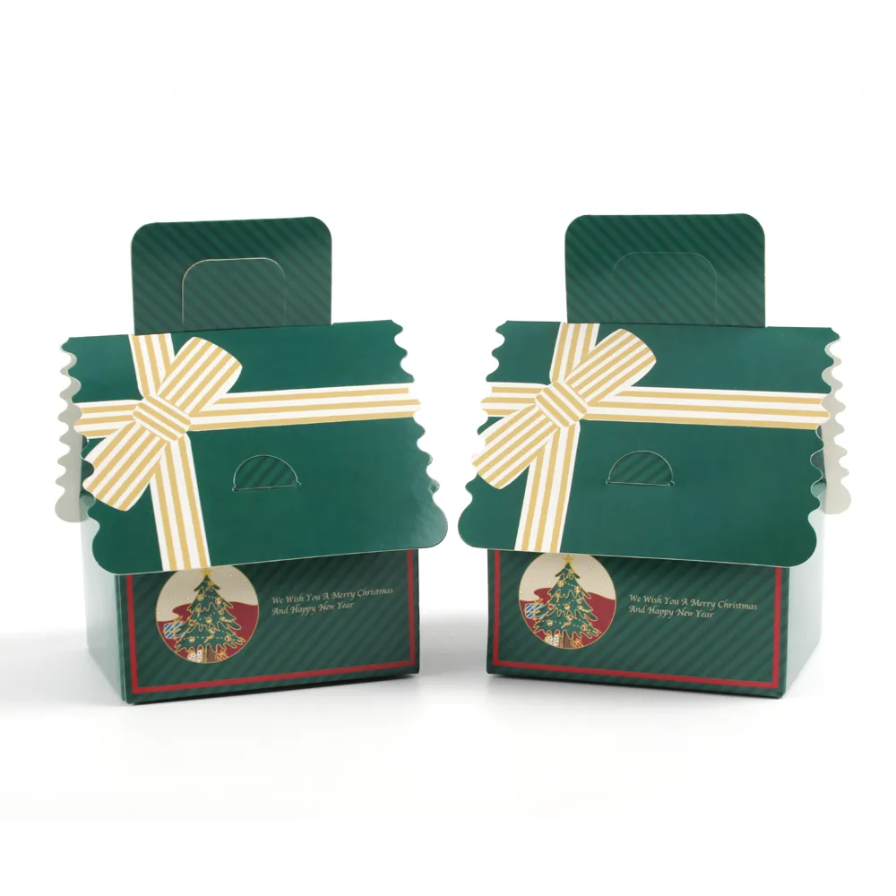 Christmas gift box set paper shape packaging boxes christmas house box