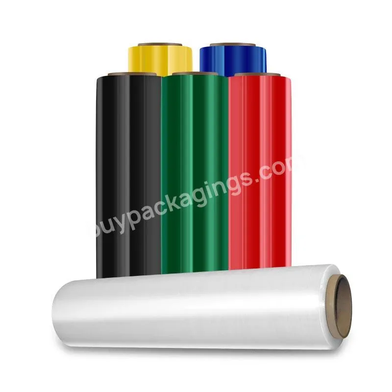 Color Ldpe Industrial Stretch Film Roll China Packaging Transparent Film