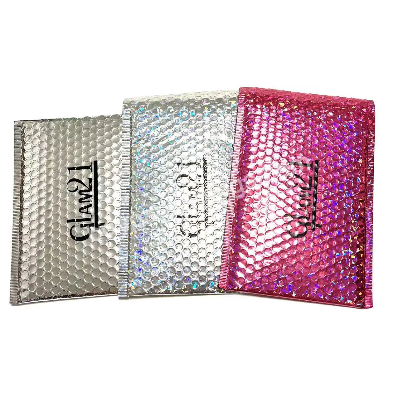 Colorful Metallic Foil Holographic Bubble Biodegradable Laser Poly Mailer Bag Mailing Bags Logo Mailing Mailer Bags - Buy Custom Printed Black Poly Bubble Mailers Self Sealing Bulk Padded Shipping Supplies Packaging Materials Envelopes Bags,High Qual
