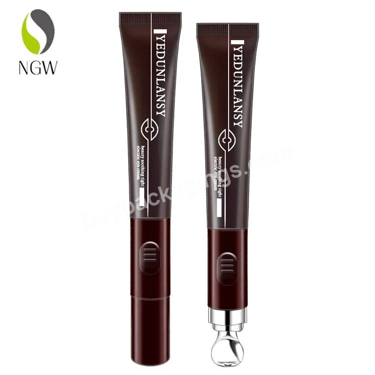 Cosmetic Laminated Squeeze Tube Aluminum Plastic Abl Container Packaging Eye Cream Tube With Electric Vibrating Roller Ball - Buy Custom Laminated Roller Ball Tube,Plastic Squeeze Tubes For Cosmetics Cream Lotion,Eco-friendly Cosmetic Tube Packaging.