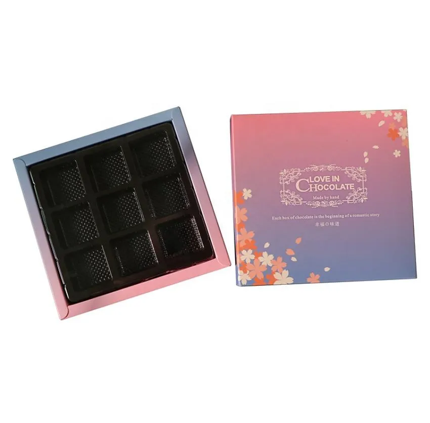 Custom 9pc chocolate gift box for packing boxes chocolate