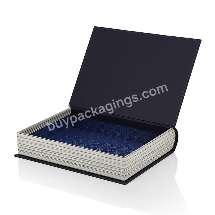 Custom Black Dummy Foldable Faux Libros Decorativos Fashion Book Decorative