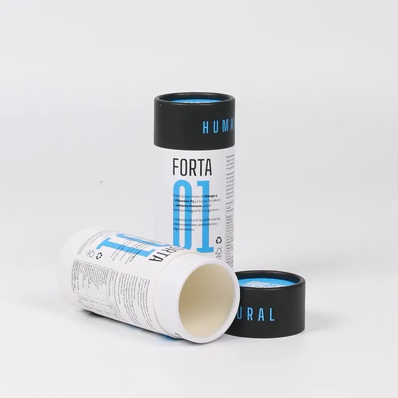 Custom Cardboard Kraft Paper Push Up Paper Lip Balm Stick Candle Perfume Tube Packing