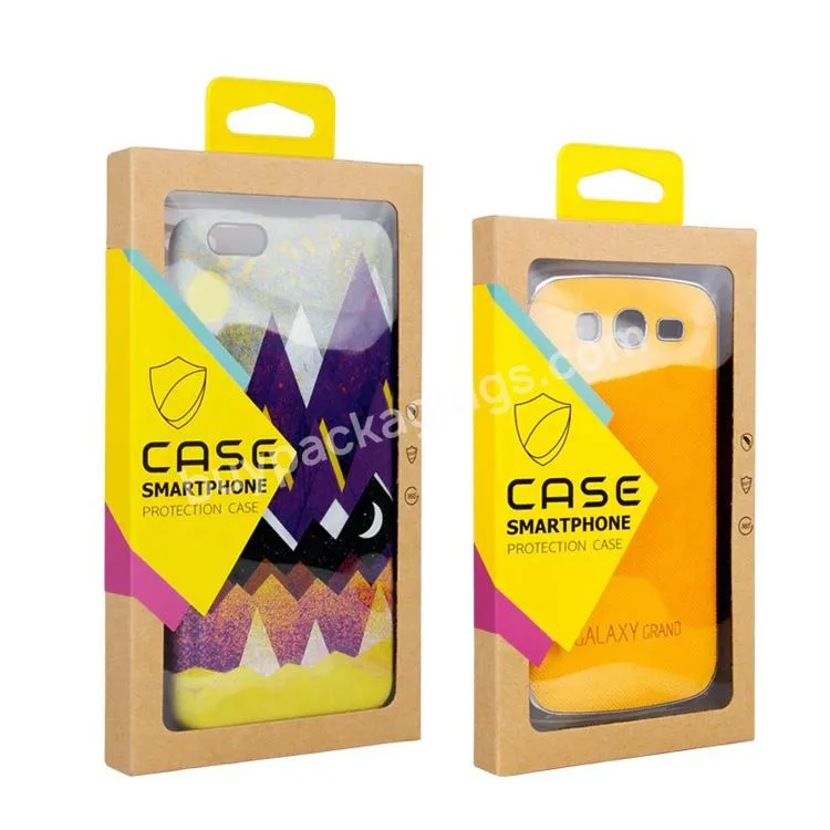 Custom Cell Phone Case Recycled Retail Kraft Paper Board Display Packaging Box - Buy Phone Case Display Packaging,Phone Case Paper Board Packaging,Paper Phone Case Packaging.