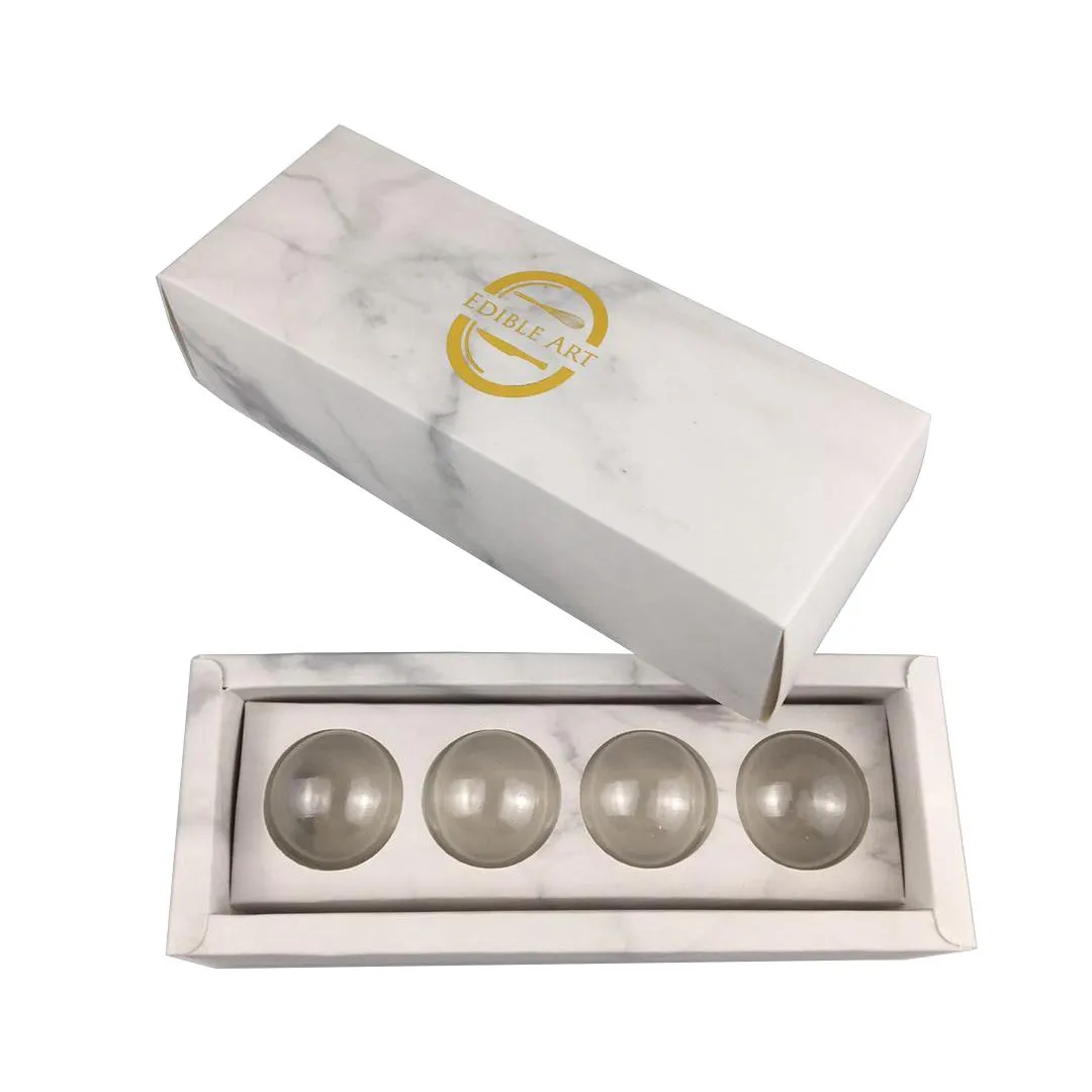 Custom chocolate box packaging fancy chocolate box with marble effect printing