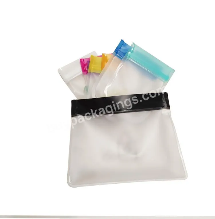 Custom Clear Portable Zipper Pill Packaging Pouch Containers Three Side Seal Bag - Buy Pill Packaging Three Side Seal Bag,Custom Pill Packaging Bags,Portable Pill Pouch.