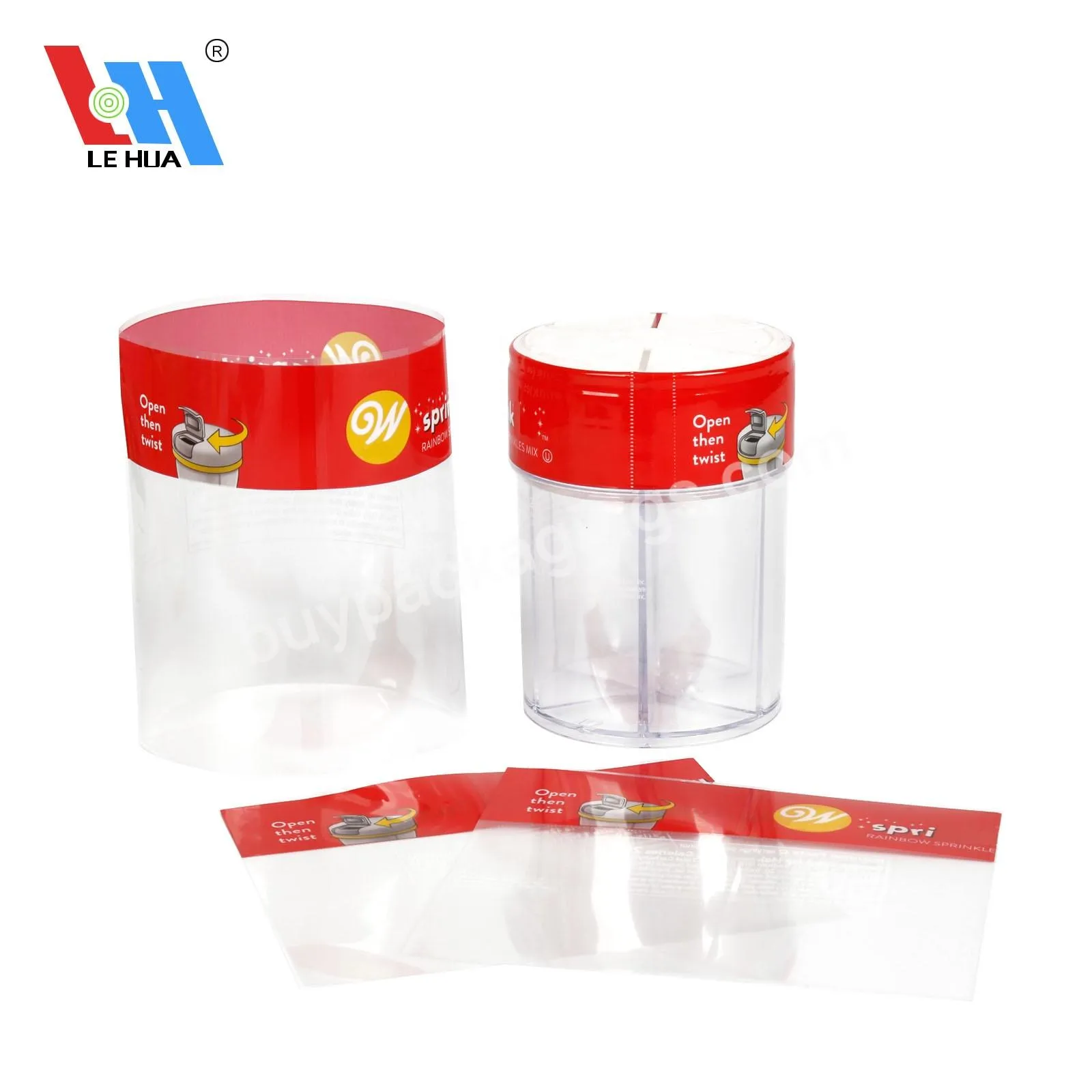 Custom Design Pvc Pet Clear Plastic Heat Shrink Sleeve Label For Candy Bottle Cans - Buy Shrink Label Sleeve,Pvc Shrink Sleeve,Shrinkable Sleeve Label.
