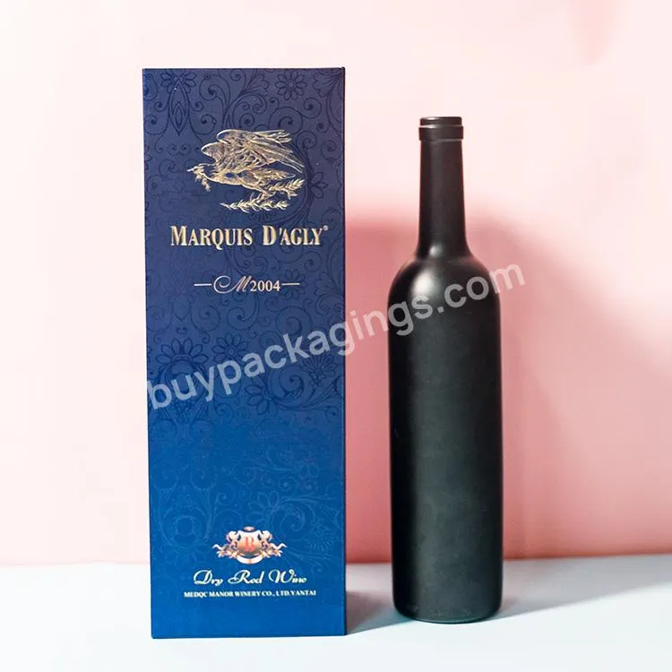 Custom Design Red Wine Bottle Holder Cardboard Wine Packaging Box With Eva Insert - Buy Wine Box 3 Bottles,Wine Box Holder,Box Wine.