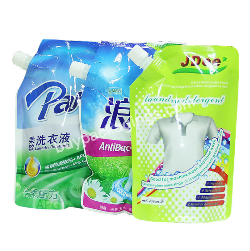 Custom Detergent Spout Pouch Liquid Detergent Packaging Pouch - Buy Liquid Detergent Packaging Pouch,Spout Pouch For Laundry Detergent,Detergent Spout Pouch.