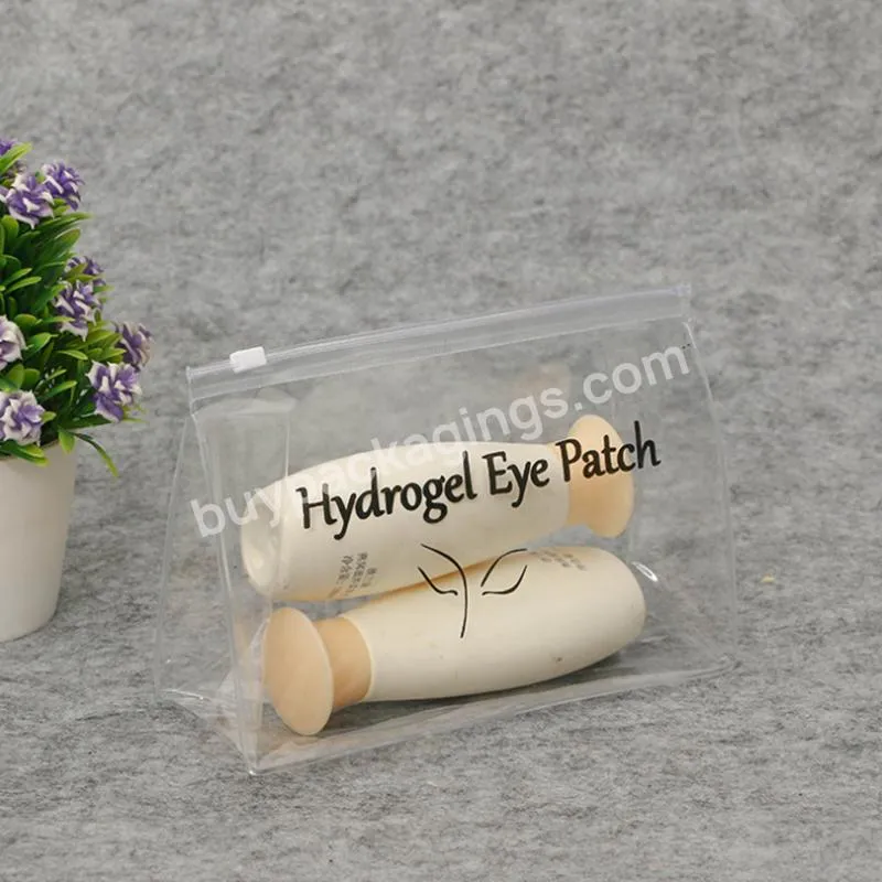 Custom Ldpe Clear Slider Pouch For Cosmetic - Buy Cosmetic Bags,Slider Bags,Standing Bottom Bags.