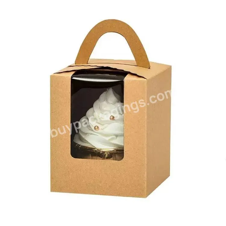 Custom Logo Kraft Paper Food Packaging Box Wholesale Colorful Cake Boxes With Handle - Buy Moon Cake Box,Kraft Paper Cake Box,The Cake Box.