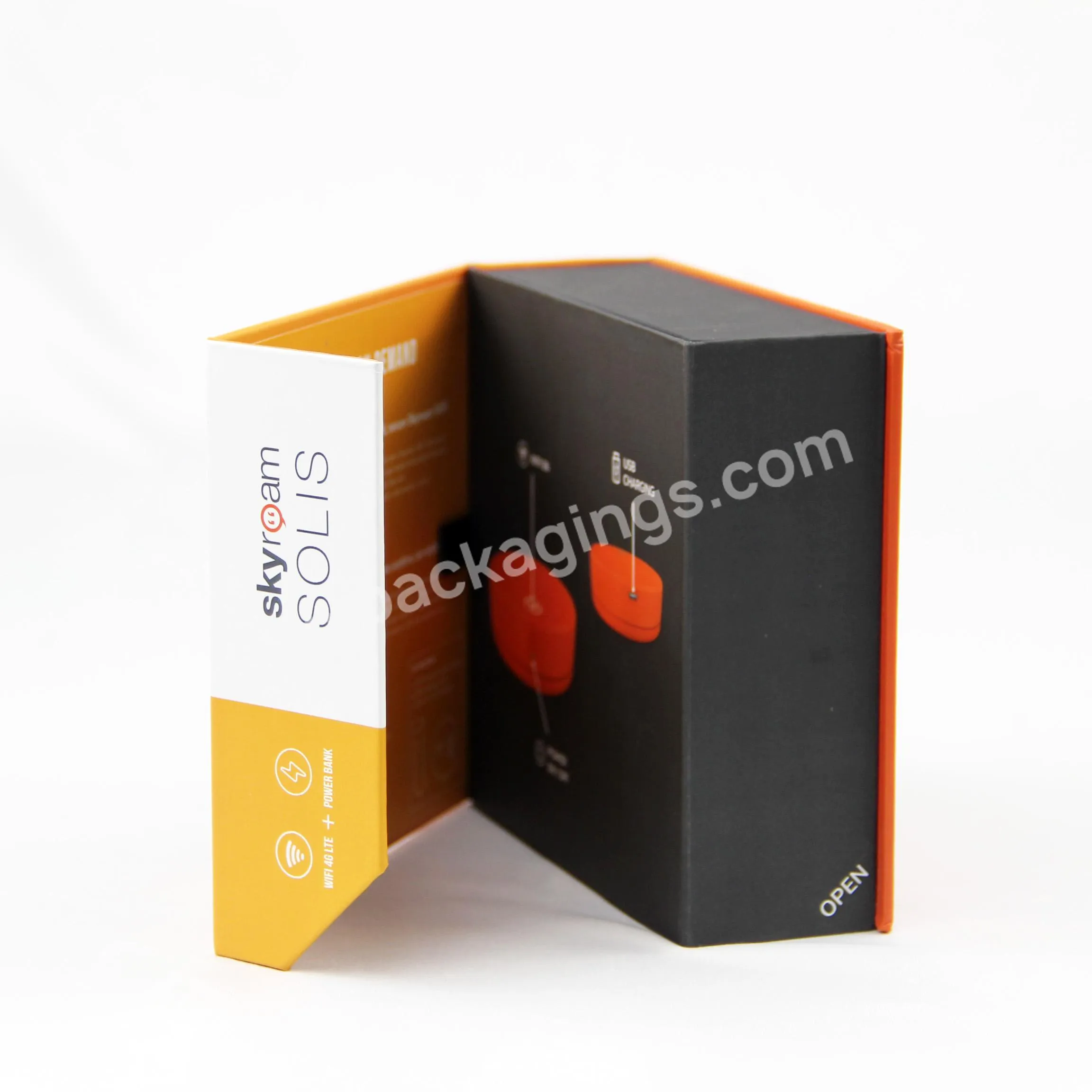 custom logo print electronic product packing box small gifts electronic products color box