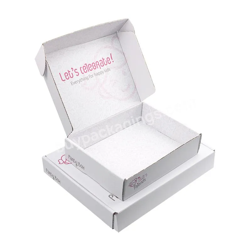 Custom Logo Printed Competitive Price Natural Reusable Corrugated White Shoe Box - Buy High Quality And Moderate Price Paper Gift Box,Clothes Shipping Mailer Box,Gift Box Mailer Box For Food Apparel Electronic Products.