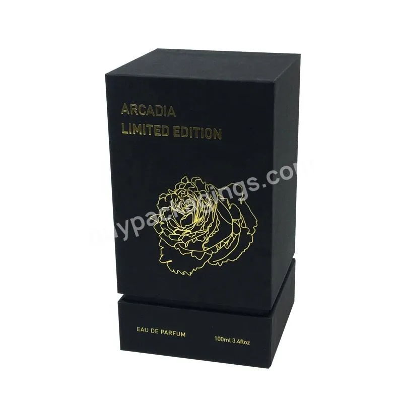 Custom Luxury Empty Uud Oil Boite Parfum Perfume Gitf Set Boxes Bottle Packaging Paper Perfume Box  100ml Bottle With Box