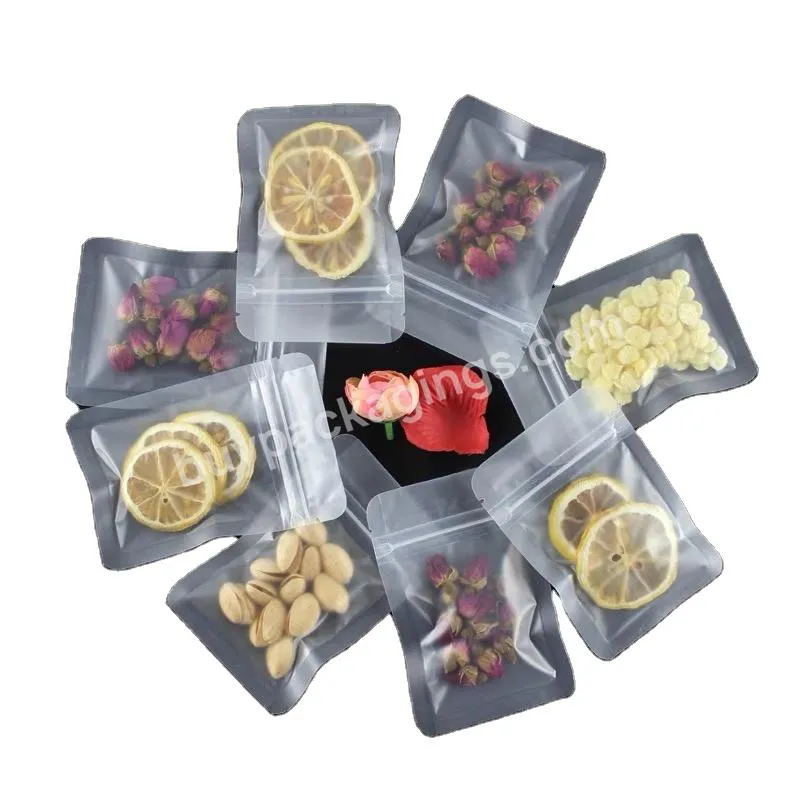 Custom Matted Food Packaging Zip Seal Side Sealing Pouch Bag - Buy Small Side Sealed Bags,Matted Zip Seal Bags,Plastic Zip Lock Bag.