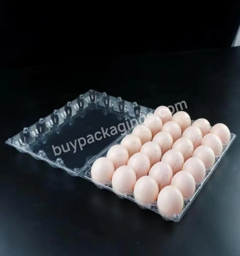 Custom Plastic 24 Holes Blister Chicken Egg Tray Packaging Wholesale Eggs Packaging Boxes For Sale