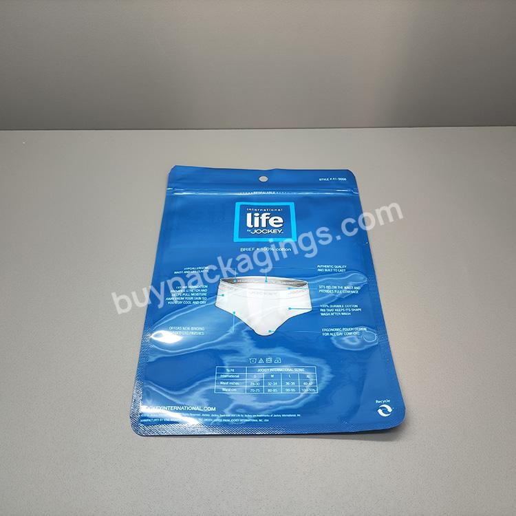 Custom Plastic Clothes Bags Transparent Zipper Pouch For Men Underwear - Buy Three Side Seal Pouch,Plastic Zipper Bags,Men Underwear Bags.