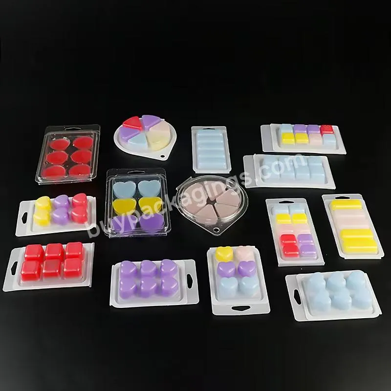 Custom Plastic Pet Candle Wax Melt Blister Packaging Clamshell Packaging For Candles Wax
