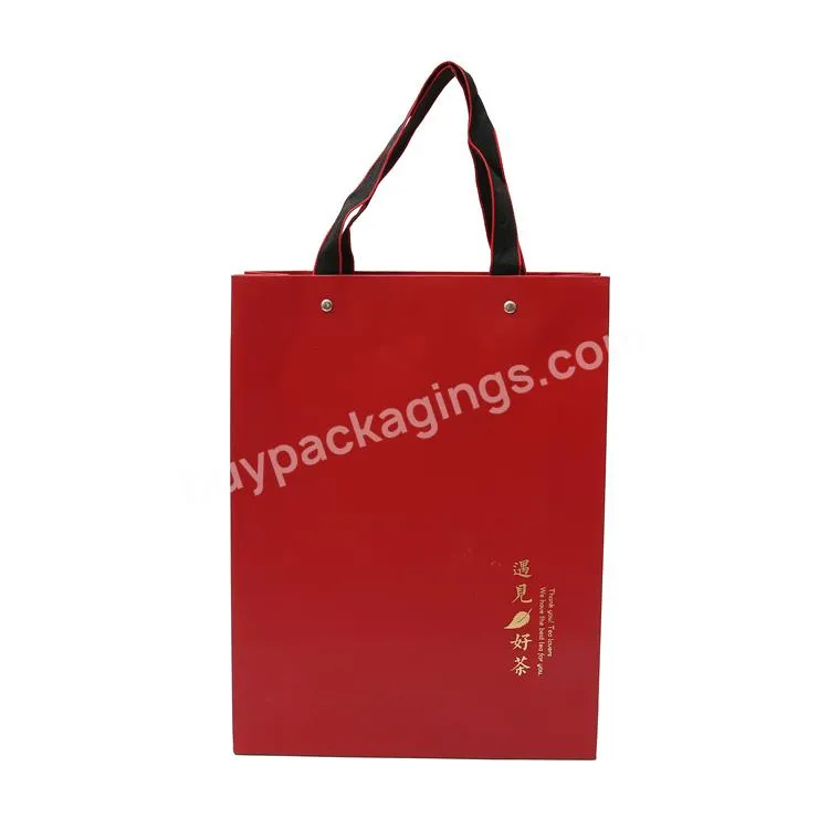 Custom Printed Colorful Reusable Shopping Paper Bag Gift Packaging With Handles