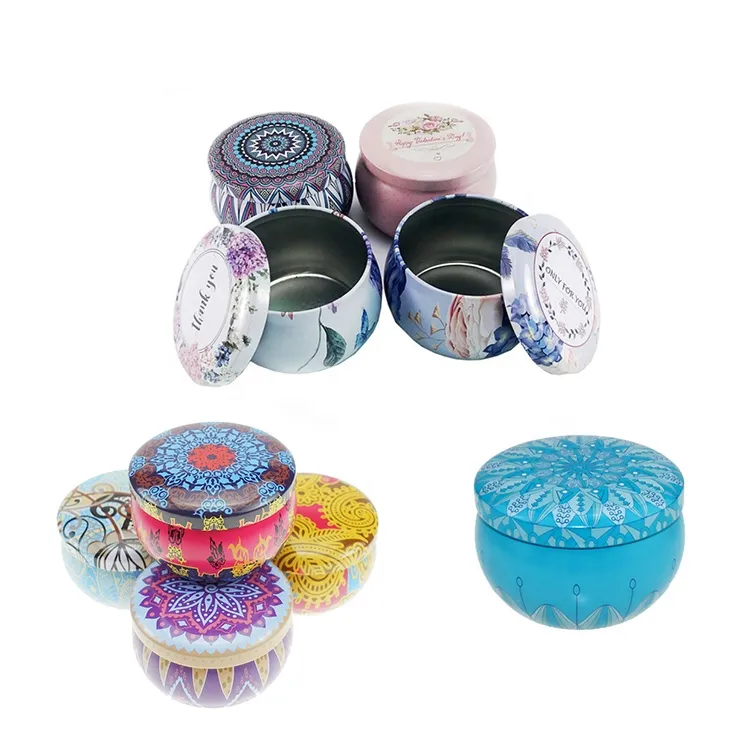 Custom printed Gift Packing Pencil Candy Tea Gift Iron boxes Metal Can Plate Tin Box can