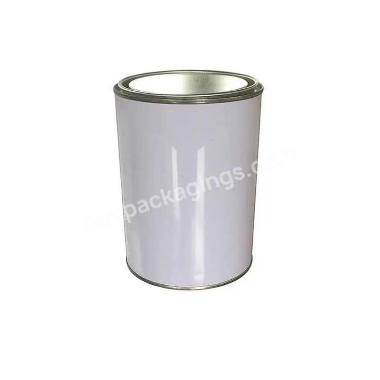 Custom Printed Prevents Rust 1l Round Lever Lid Tin Can For Paint Packaging - Buy Paint Tin Cans,Custom Tin Cans,Custom Printed Tin Can.